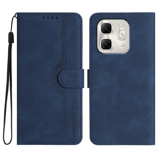 YX0030 For Infinix Hot 50i 5G / Smart 9 4G Case Leather Phone Cover Wallet Stand Design - Sapphire