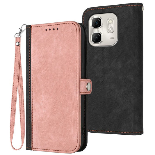 YX0020 For Infinix Hot 50i 5G / Smart 9 4G Case Wallet Stand Skin Touch Leather Phone Cover - Pink