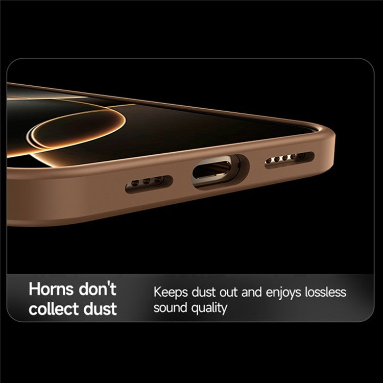 SULADA For iPhone 16 Pro Case Compatible with MagSafe Ultra-Thin PC+TPU Phone Cover - Gold