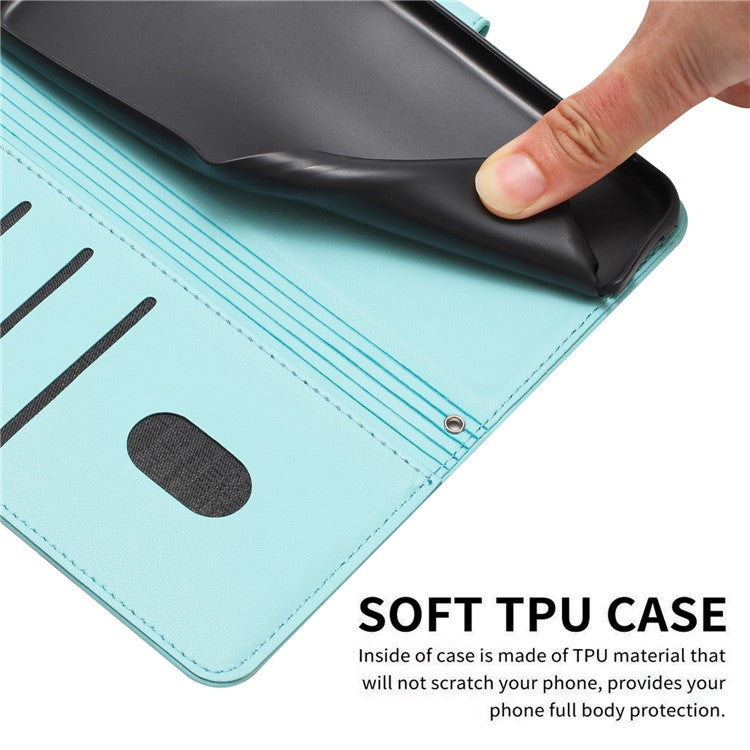 Leather Case for Oppo A80 5G / K12x 5G (India) / A3 Pro (Global) 5G / A3 Pro (India) 5G Cats Imprint Leather Wallet Phone Cover with Strap - Green