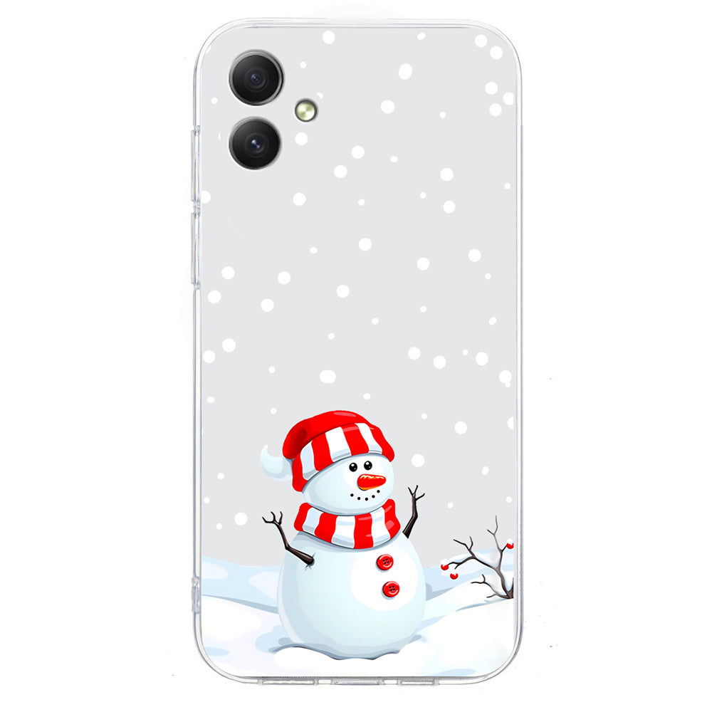 For Samsung Galaxy A06 Case Christmas Pattern Print Soft TPU Phone Protector - Snowman