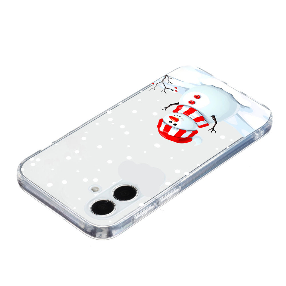 For Samsung Galaxy A06 Case Christmas Pattern Print Soft TPU Phone Protector - Snowman