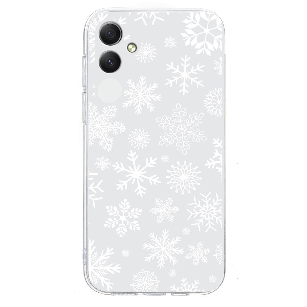 For Samsung Galaxy A06 Case Christmas Pattern Print Soft TPU Phone Protector - Snowflake