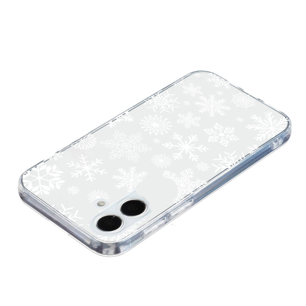 For Samsung Galaxy A06 Case Christmas Pattern Print Soft TPU Phone Protector - Snowflake
