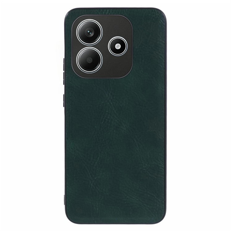 For Xiaomi Redmi Note 14 5G Case Retro Leather Coated PC+TPU Phone Cover - Green