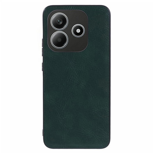 For Xiaomi Redmi Note 14 5G Case Retro Leather Coated PC+TPU Phone Cover - Green
