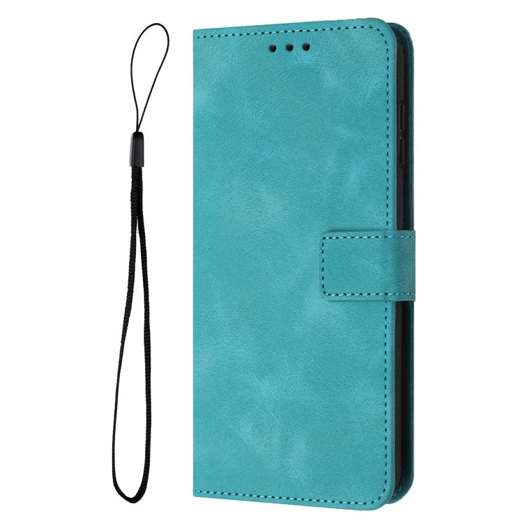 For Xiaomi Redmi Note 14 5G Leather Case Solid Color Wallet Protective Phone Cover - Green