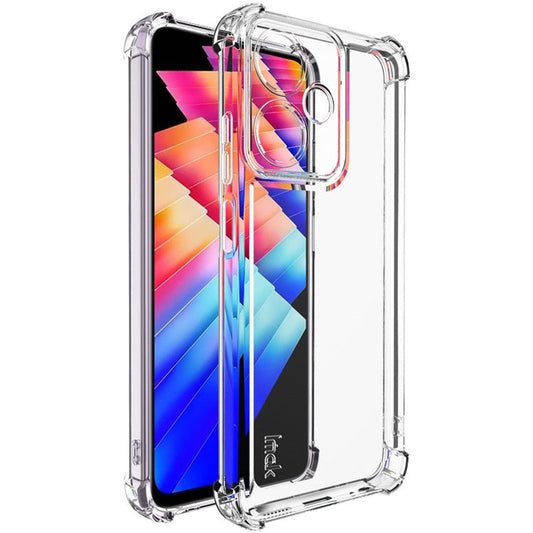 IMAK UX-4 Series for Infinix Hot 30 Play / Hot 30 Play NFC 4G X6835B Case Straight Frame Four Corner Shockproof Clear TPU Cover