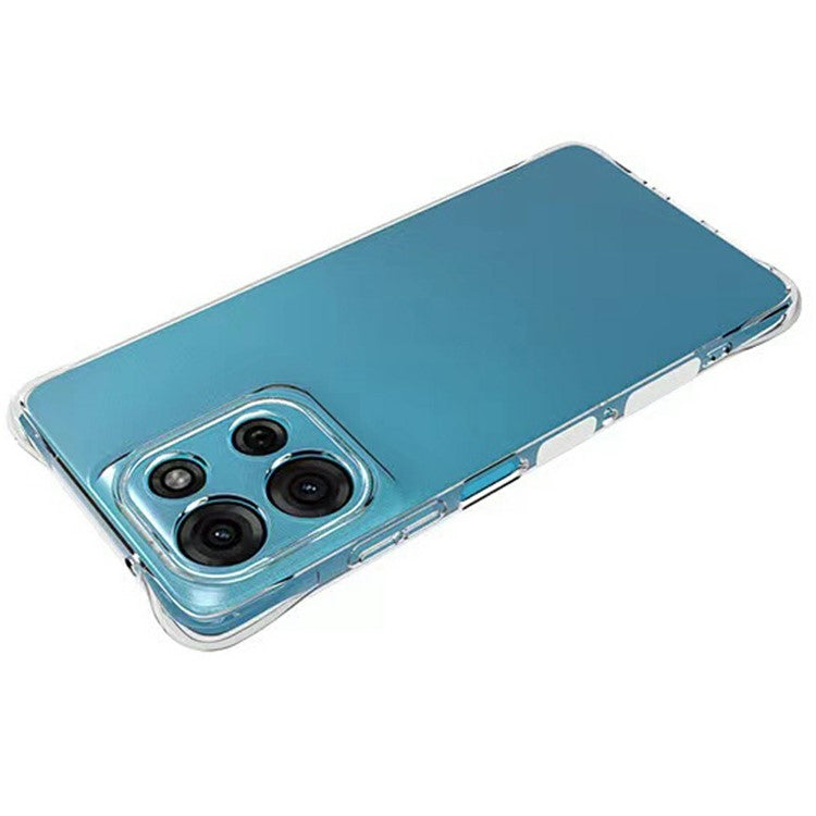 For Motorola Moto G75 5G Clear Phone Case 2.0mm Thickness Shockproof TPU Phone Cover