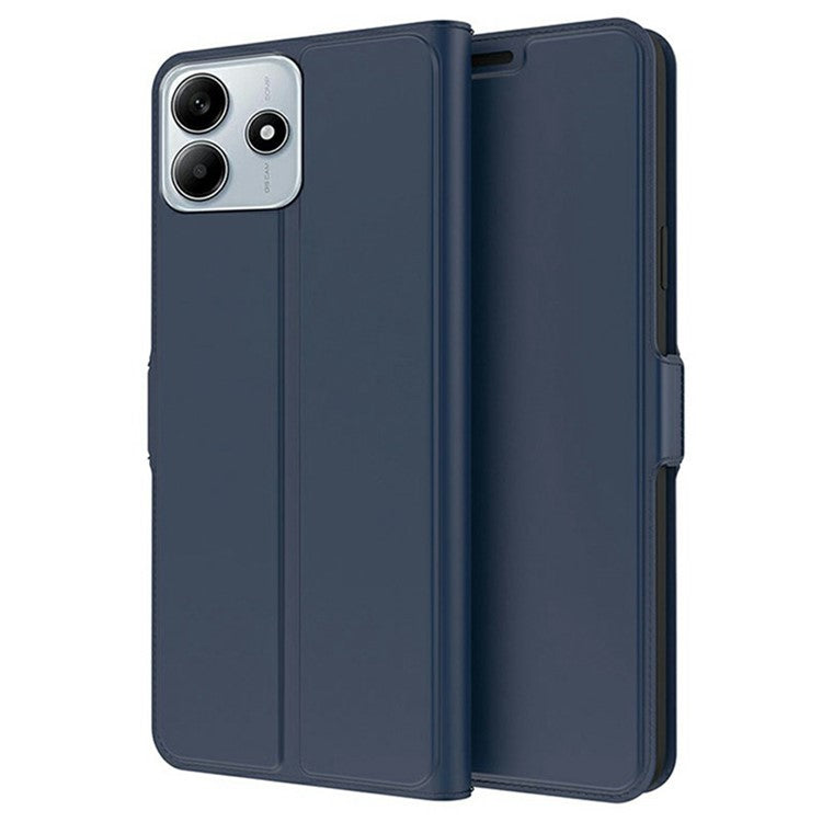 For Xiaomi Redmi Note 14 5G Case Shockproof TPU Inner Shell Leather Phone Cover Card Slot - Blue