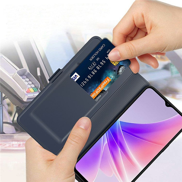 For Xiaomi Redmi Note 14 5G Case Shockproof TPU Inner Shell Leather Phone Cover Card Slot - Blue