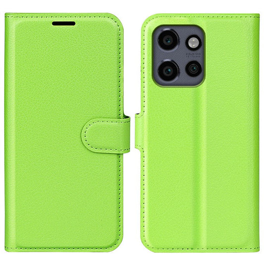 For Motorola Edge 50 Neo 5G / Moto S50 5G / Thinkphone 25 5G Case Litchi Texture Shockproof Leather Wallet Phone Cover - Green