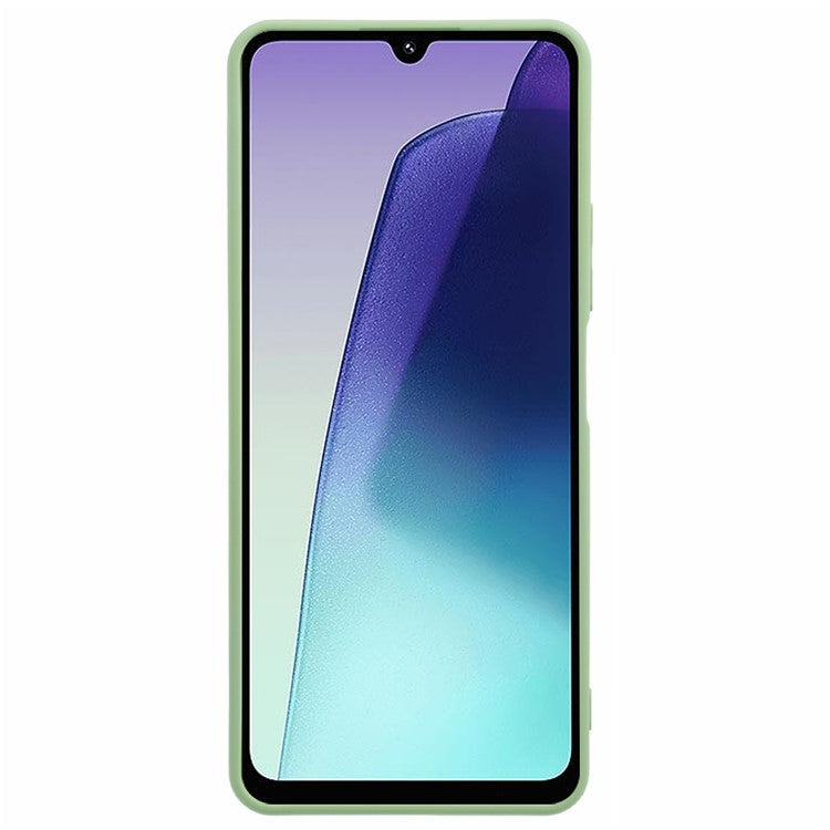 For Xiaomi Poco C75 4G / Redmi 14R 5G / 14C 4G Case TPU Back Soft Anti-Scratch Fiber Lining Phone Cover - Matcha Green