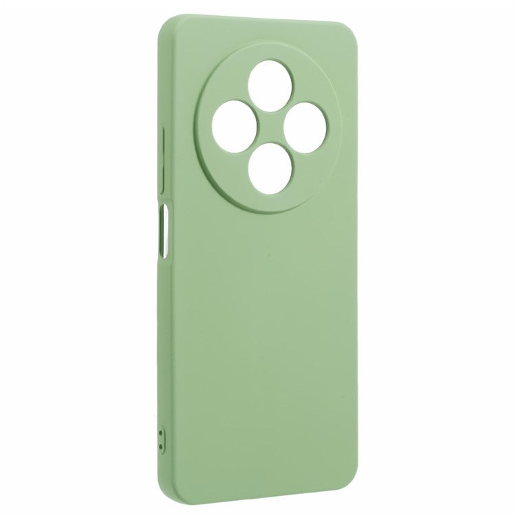 For Xiaomi Poco C75 4G / Redmi 14R 5G / 14C 4G Case TPU Back Soft Anti-Scratch Fiber Lining Phone Cover - Matcha Green