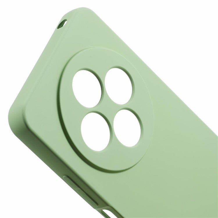 For Xiaomi Poco C75 4G / Redmi 14R 5G / 14C 4G Case TPU Back Soft Anti-Scratch Fiber Lining Phone Cover - Matcha Green