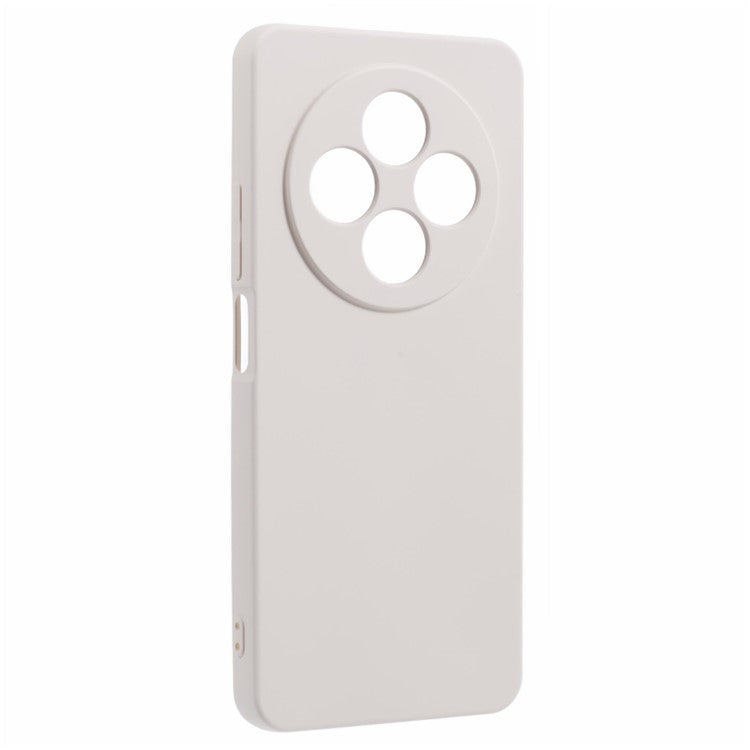 For Xiaomi Poco C75 4G / Redmi 14R 5G / 14C 4G Case TPU Back Soft Anti-Scratch Fiber Lining Phone Cover - White