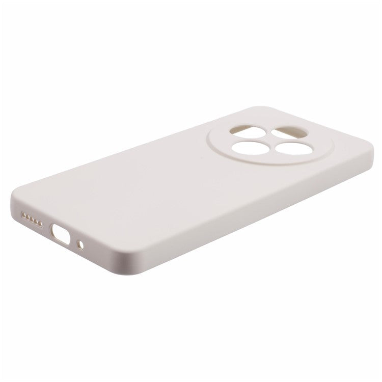 For Xiaomi Poco C75 4G / Redmi 14R 5G / 14C 4G Case TPU Back Soft Anti-Scratch Fiber Lining Phone Cover - White