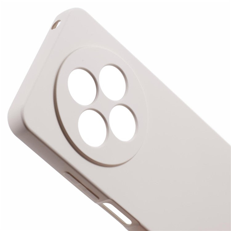 For Xiaomi Poco C75 4G / Redmi 14R 5G / 14C 4G Case TPU Back Soft Anti-Scratch Fiber Lining Phone Cover - White