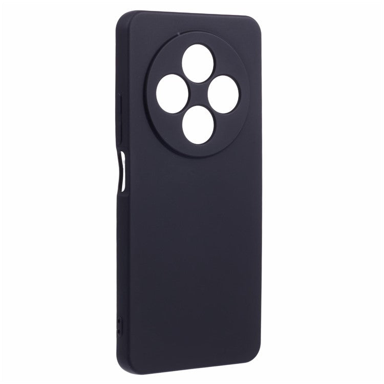 For Xiaomi Poco C75 4G / Redmi 14R 5G / 14C 4G Case TPU Back Soft Anti-Scratch Fiber Lining Phone Cover - Black