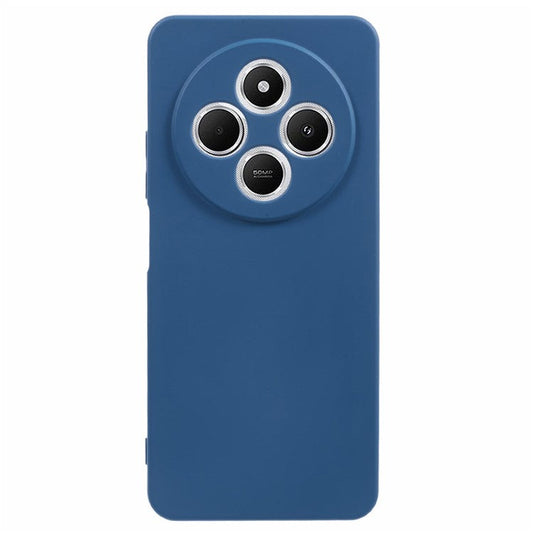 For Xiaomi Poco C75 4G / Redmi 14R 5G / 14C 4G Case TPU Back Soft Anti-Scratch Fiber Lining Phone Cover - Sapphire