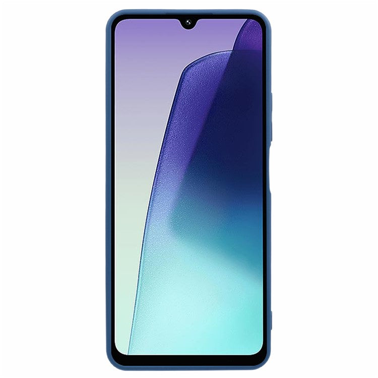 For Xiaomi Poco C75 4G / Redmi 14R 5G / 14C 4G Case TPU Back Soft Anti-Scratch Fiber Lining Phone Cover - Sapphire