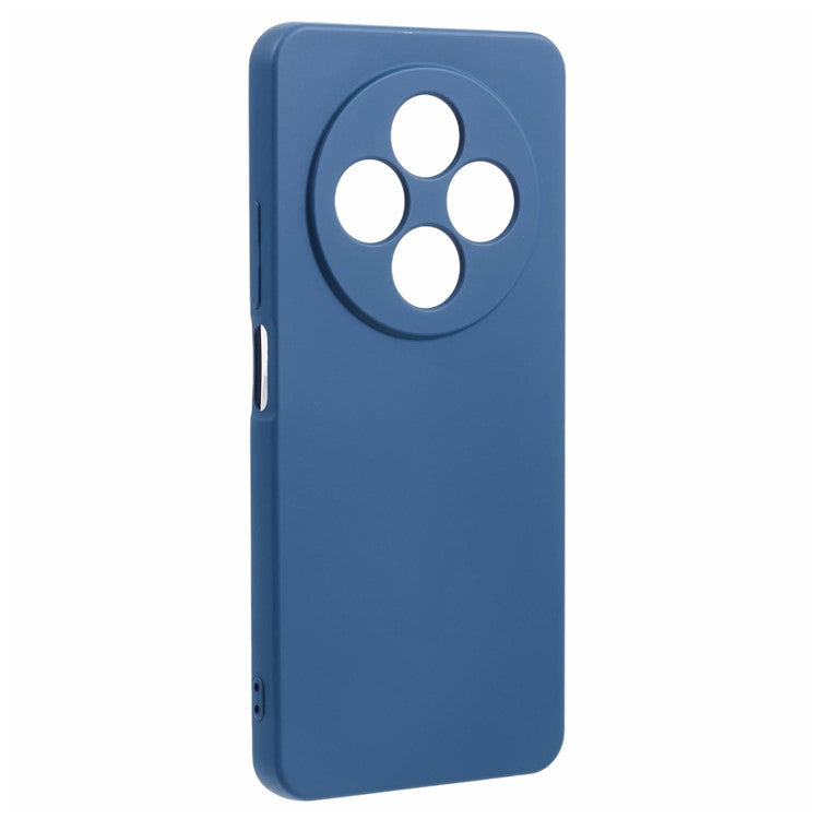 For Xiaomi Poco C75 4G / Redmi 14R 5G / 14C 4G Case TPU Back Soft Anti-Scratch Fiber Lining Phone Cover - Sapphire