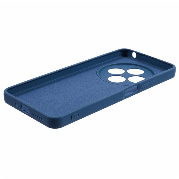 For Xiaomi Poco C75 4G / Redmi 14R 5G / 14C 4G Case TPU Back Soft Anti-Scratch Fiber Lining Phone Cover - Sapphire