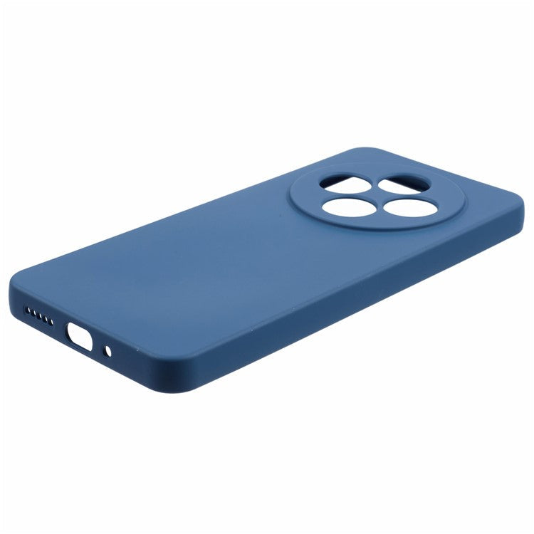 For Xiaomi Poco C75 4G / Redmi 14R 5G / 14C 4G Case TPU Back Soft Anti-Scratch Fiber Lining Phone Cover - Sapphire