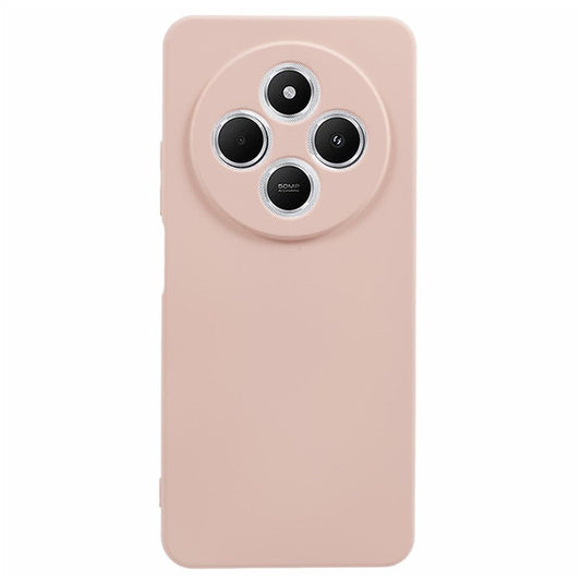 For Xiaomi Poco C75 4G / Redmi 14R 5G / 14C 4G Case TPU Back Soft Anti-Scratch Fiber Lining Phone Cover - Pink