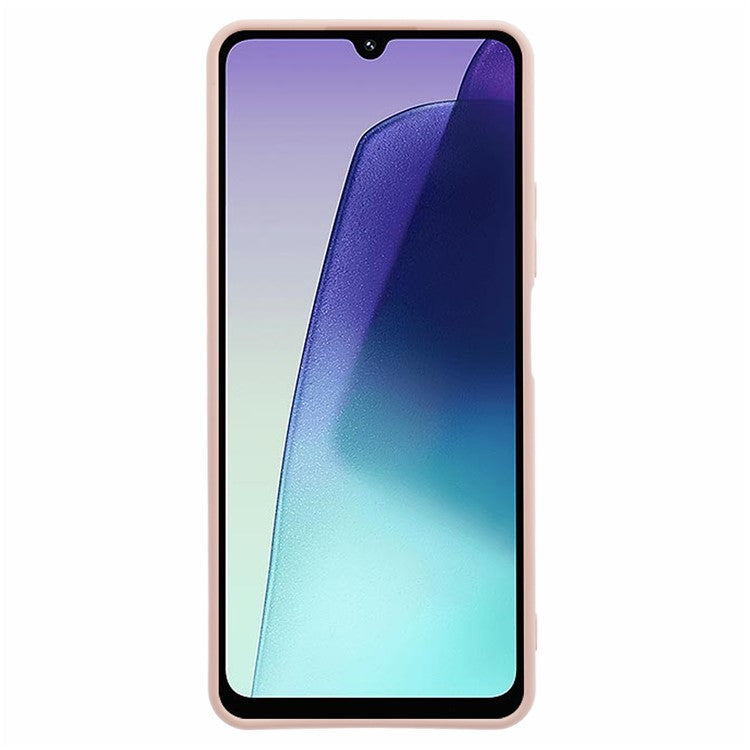 For Xiaomi Poco C75 4G / Redmi 14R 5G / 14C 4G Case TPU Back Soft Anti-Scratch Fiber Lining Phone Cover - Pink