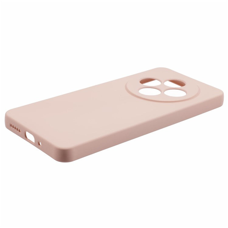 For Xiaomi Poco C75 4G / Redmi 14R 5G / 14C 4G Case TPU Back Soft Anti-Scratch Fiber Lining Phone Cover - Pink