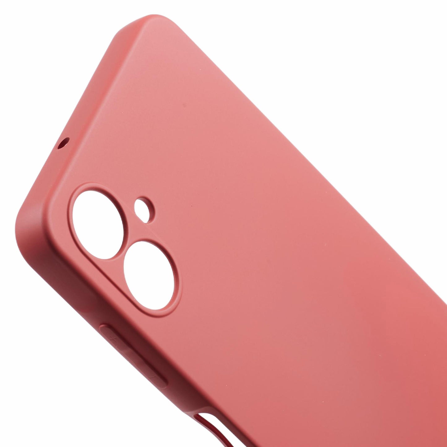 For Samsung Galaxy A06 Case TPU Back Soft Anti-Scratch Fiber Lining Phone Cover - Hawthorn Red