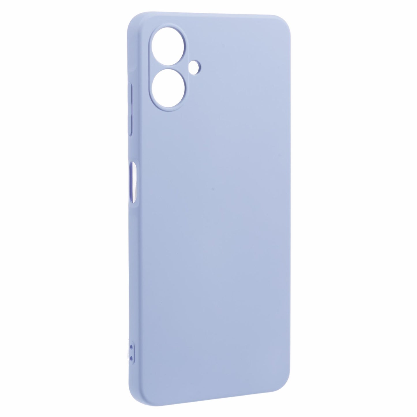 For Samsung Galaxy A06 Case TPU Back Soft Anti-Scratch Fiber Lining Phone Cover - Light Purple