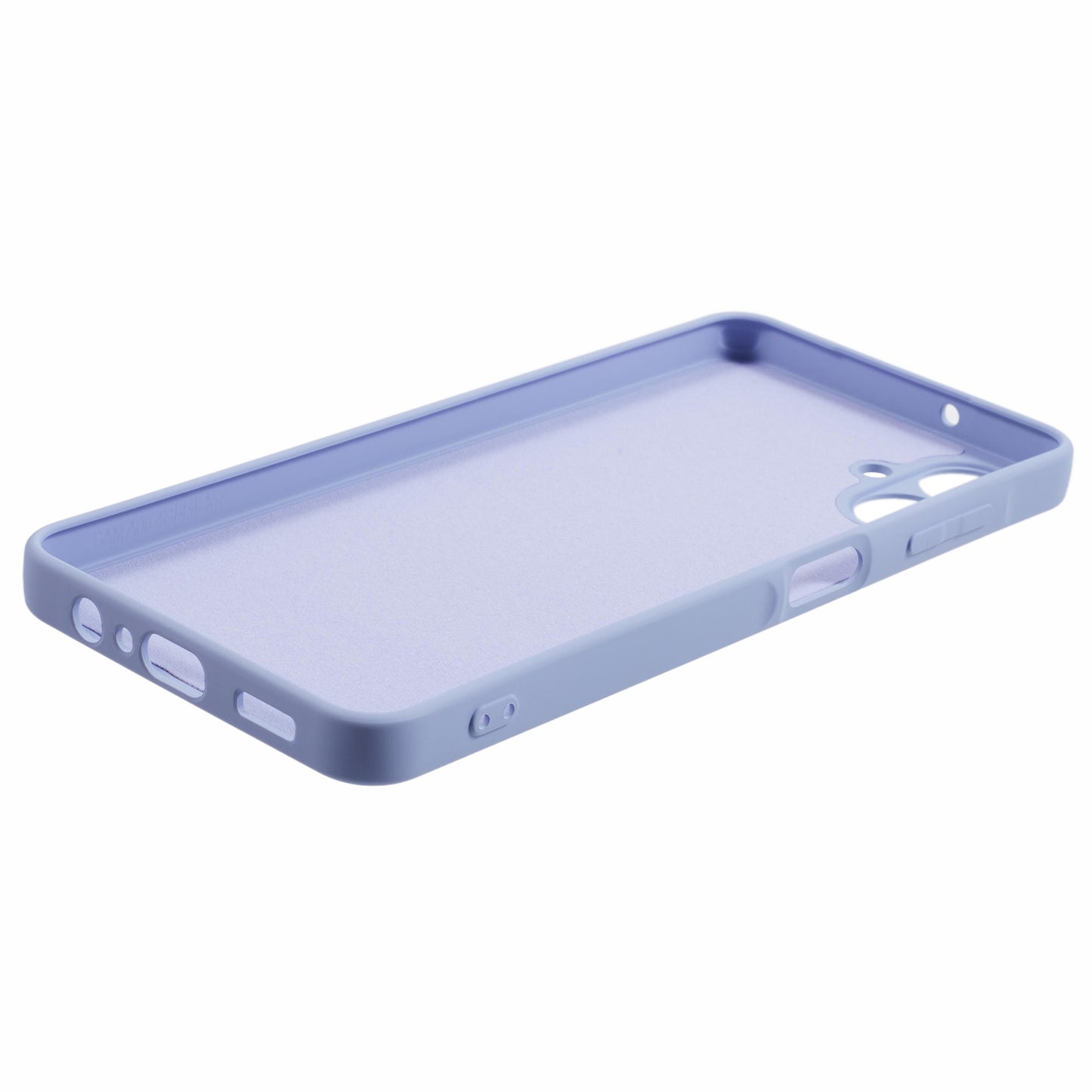 For Samsung Galaxy A06 Case TPU Back Soft Anti-Scratch Fiber Lining Phone Cover - Light Purple
