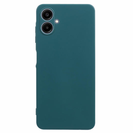 For Samsung Galaxy A06 Case TPU Back Soft Anti-Scratch Fiber Lining Phone Cover - Army Green