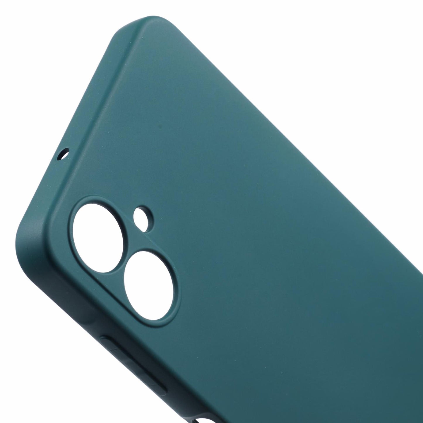For Samsung Galaxy A06 Case TPU Back Soft Anti-Scratch Fiber Lining Phone Cover - Army Green