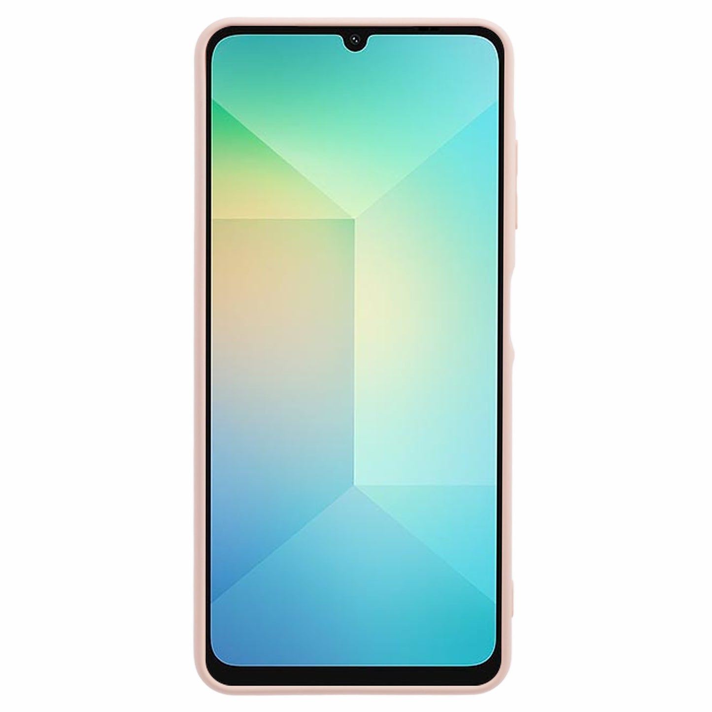 For Samsung Galaxy A06 Case TPU Back Soft Anti-Scratch Fiber Lining Phone Cover - Pink