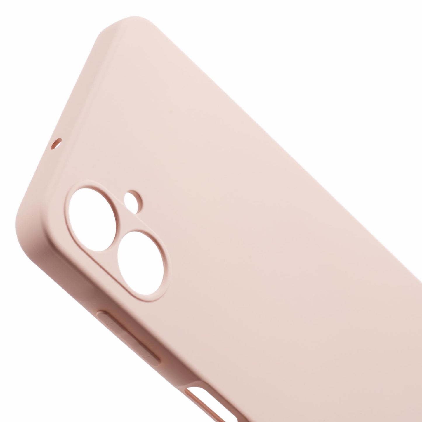 For Samsung Galaxy A06 Case TPU Back Soft Anti-Scratch Fiber Lining Phone Cover - Pink