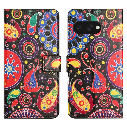 For Google Pixel 9a Case Pattern Print PU Leather Wallet Phone Cover - Jelly Fish