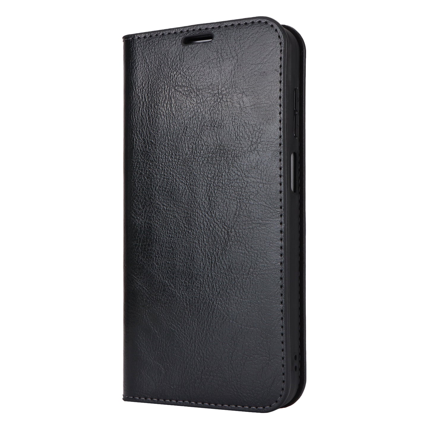 For Samsung Galaxy A16 5G / 4G Case Crazy Horse Texture Split Leather Wallet Phone Cover - Black