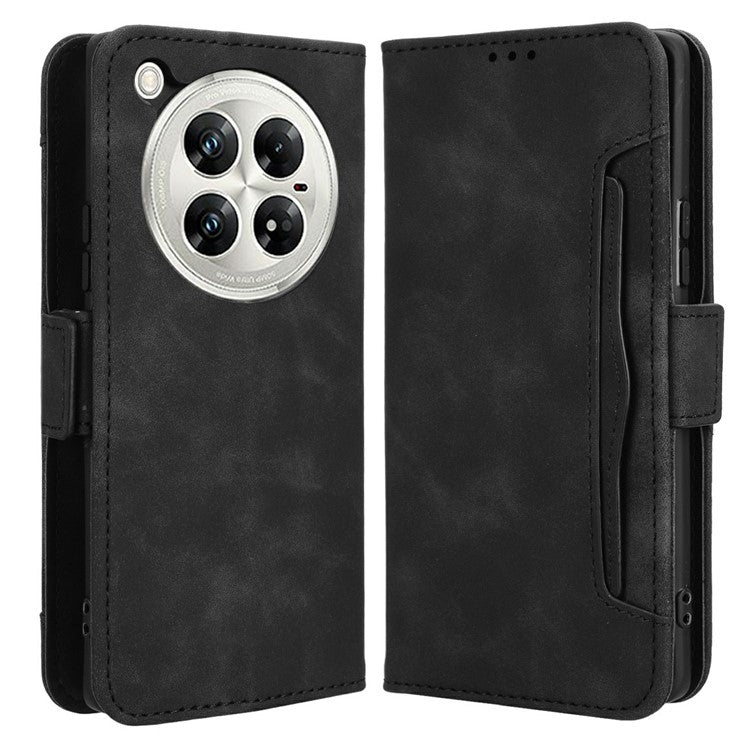 For Infinix Zero 40 5G X6861 Leather Case Phone Wallet Cover with Multiple Card Slots - Black