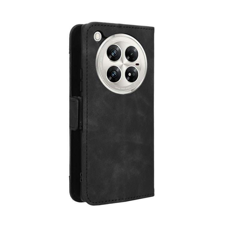 For Infinix Zero 40 5G X6861 Leather Case Phone Wallet Cover with Multiple Card Slots - Black