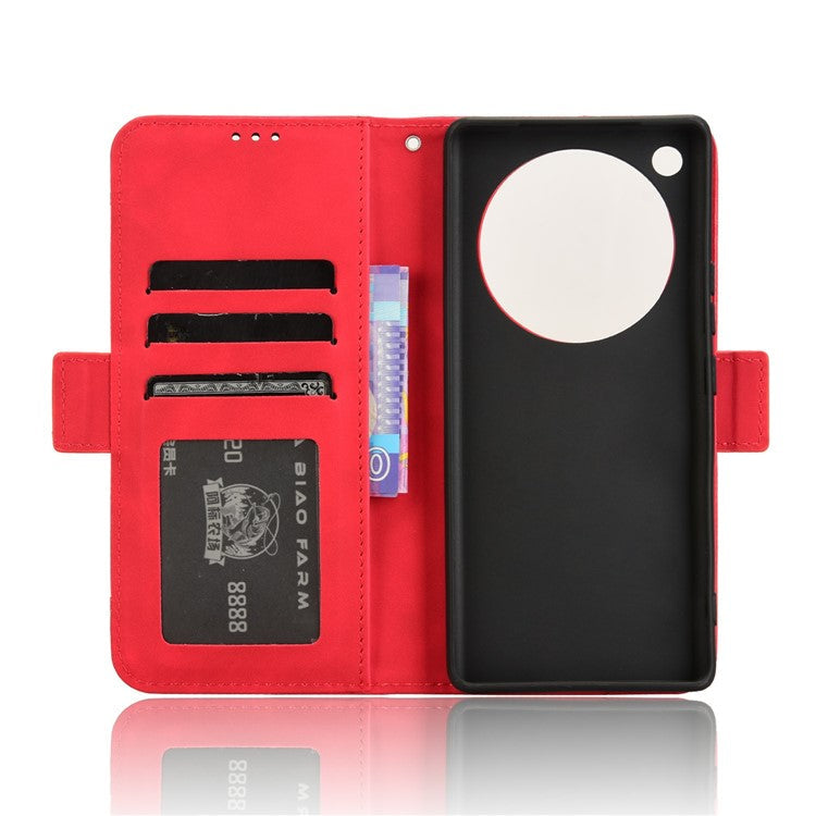 For Infinix Zero 40 5G X6861 Leather Case Phone Wallet Cover with Multiple Card Slots - Red