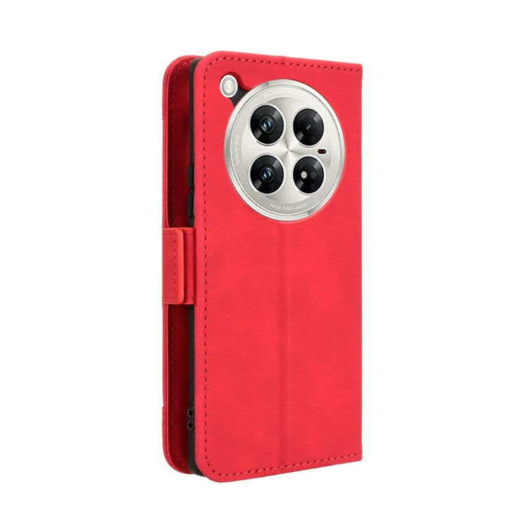 For Infinix Zero 40 5G X6861 Leather Case Phone Wallet Cover with Multiple Card Slots - Red