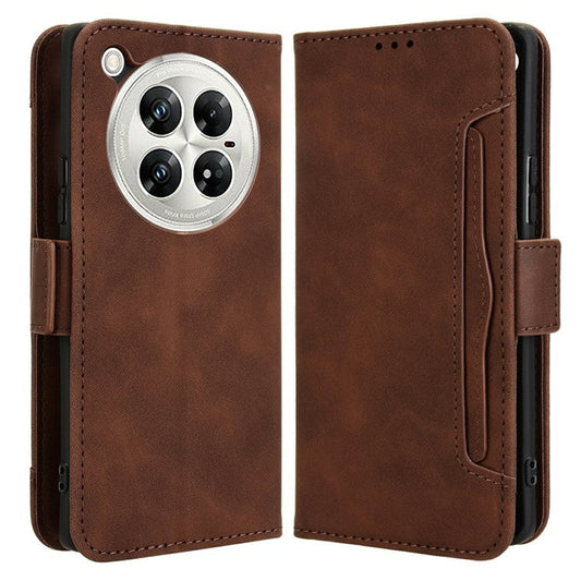 For Infinix Zero 40 5G X6861 Leather Case Phone Wallet Cover with Multiple Card Slots - Brown