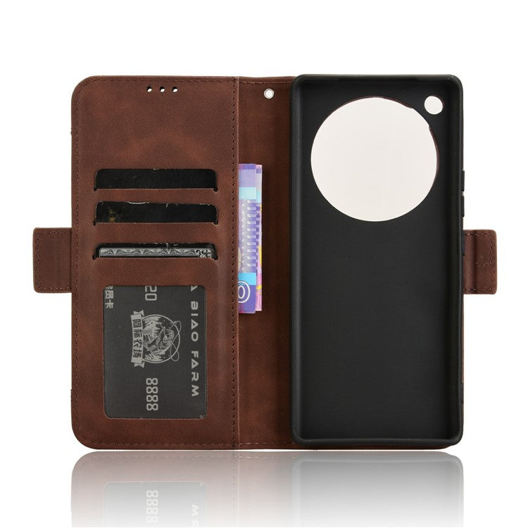 For Infinix Zero 40 5G X6861 Leather Case Phone Wallet Cover with Multiple Card Slots - Brown