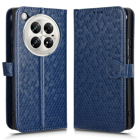 For Infinix Zero 40 5G / 4G X6861 Wallet Case Dot Pattern Imprint PU Leather Phone Cover - Dark Blue