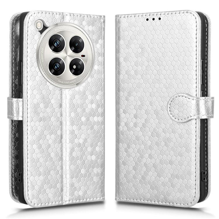 For Infinix Zero 40 5G / 4G X6861 Wallet Case Dot Pattern Imprint PU Leather Phone Cover - Silver