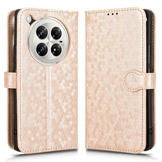 For Infinix Zero 40 5G / 4G X6861 Wallet Case Dot Pattern Imprint PU Leather Phone Cover - Rose Gold