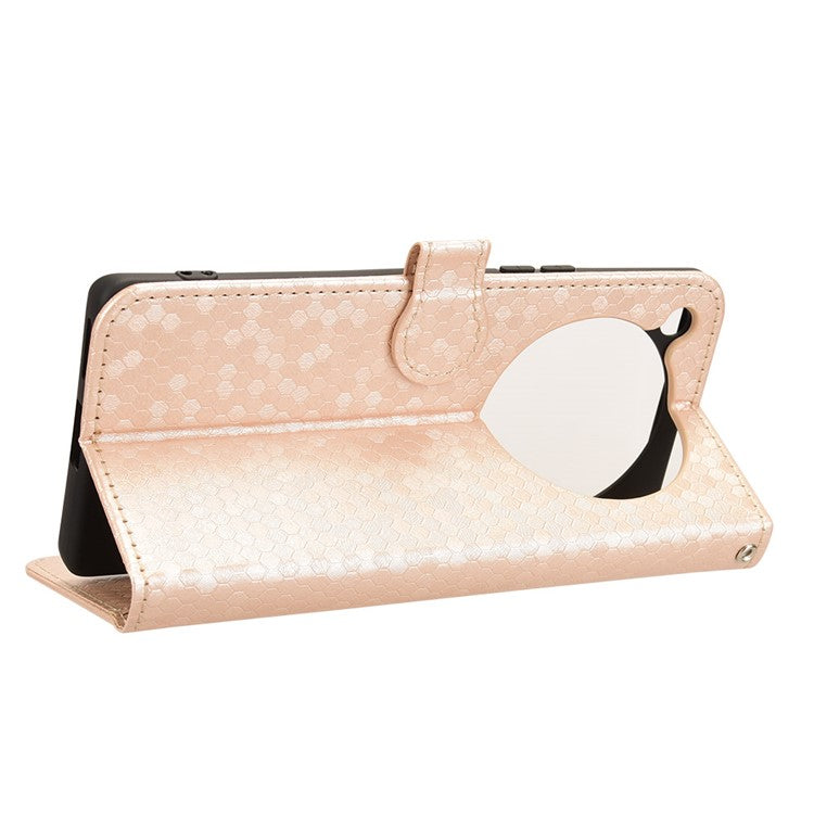 For Infinix Zero 40 5G / 4G X6861 Wallet Case Dot Pattern Imprint PU Leather Phone Cover - Rose Gold